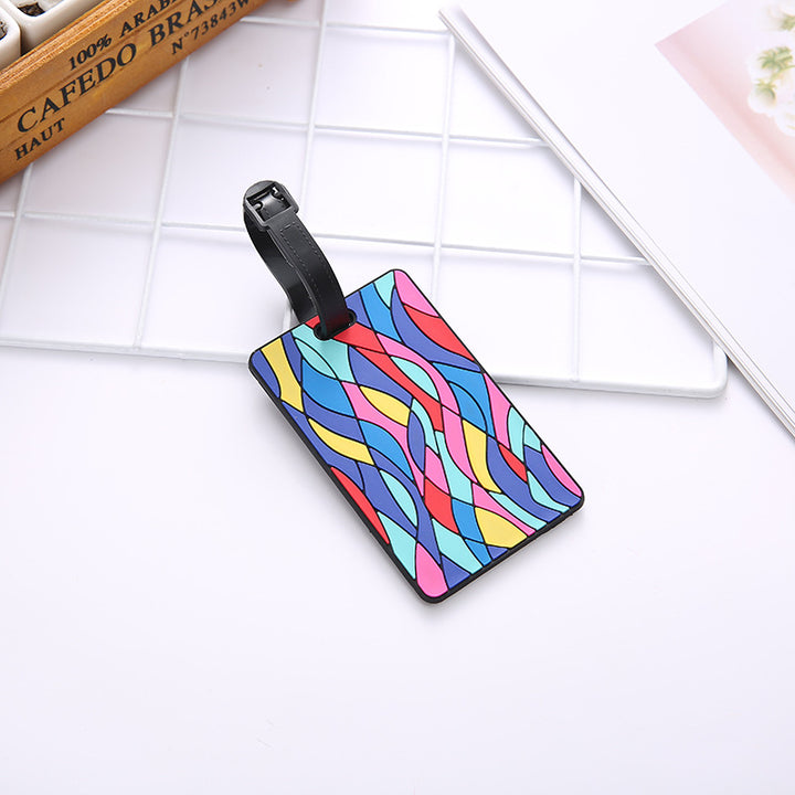 Unisex Geometric Pattern Travel Luggage Tag Skanto
