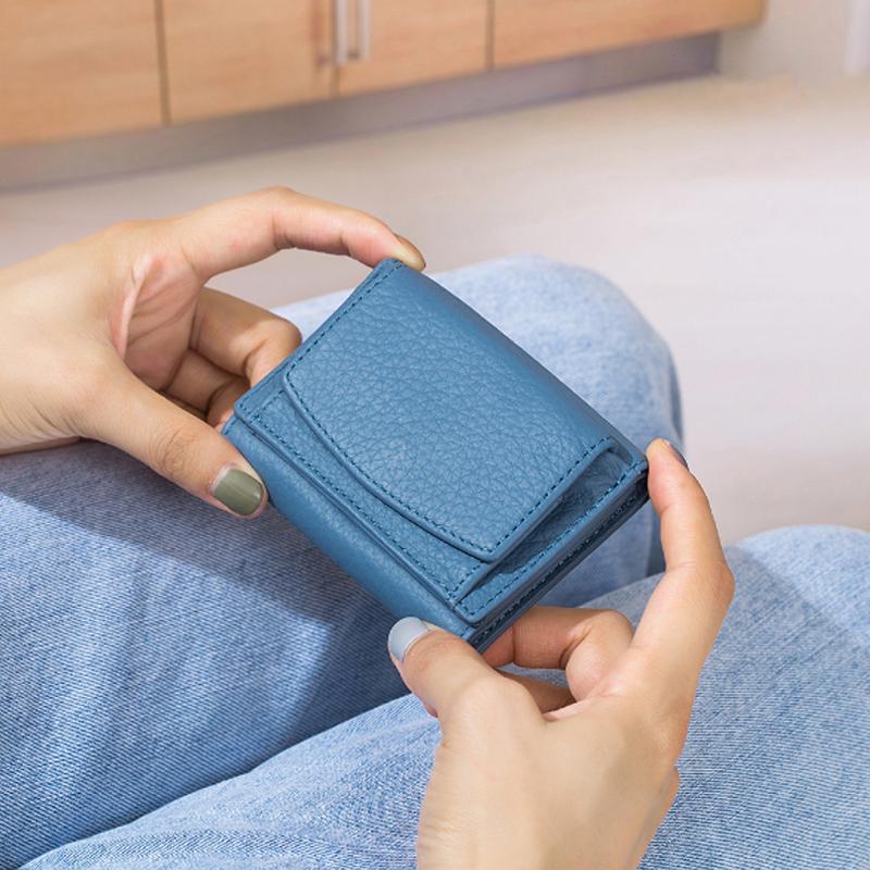 RFID-lommebok laget av mykt skinn