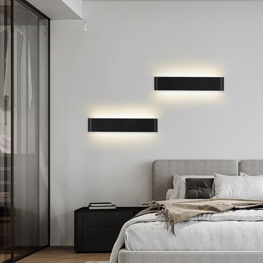 Skanto | Nordisk LED Vegglampe - Moderne Børstet Aluminum Innendørs Vegglampe