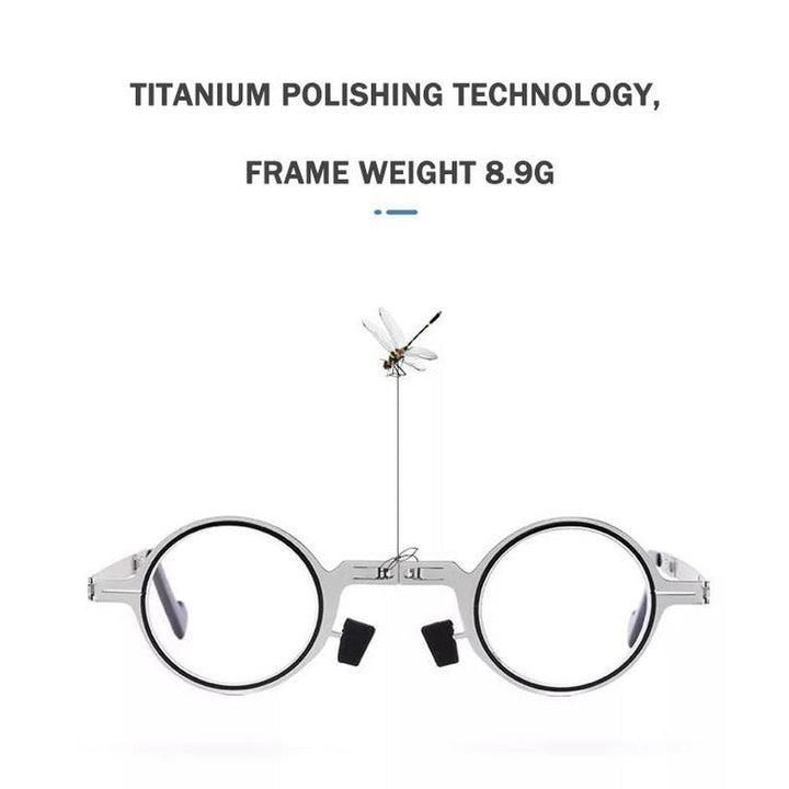 Skanto | Ultra Light Titan Material Skruefri Sammenleggbare Lesebriller