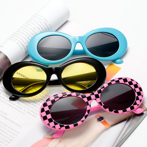 Damer fashionable oval solbriller Skanto