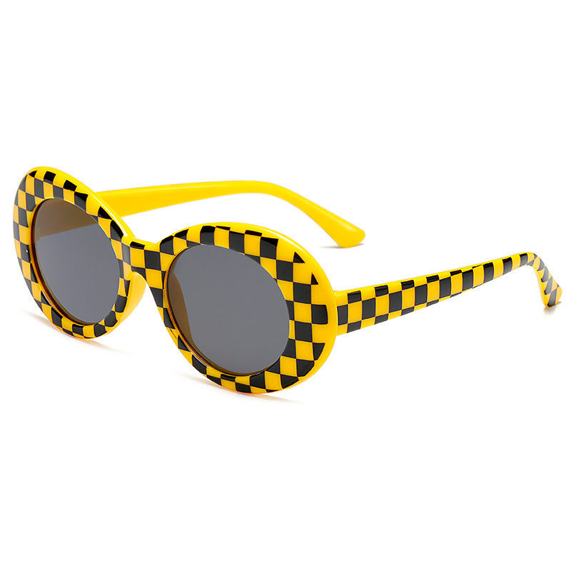 Damer fashionable oval solbriller Skanto