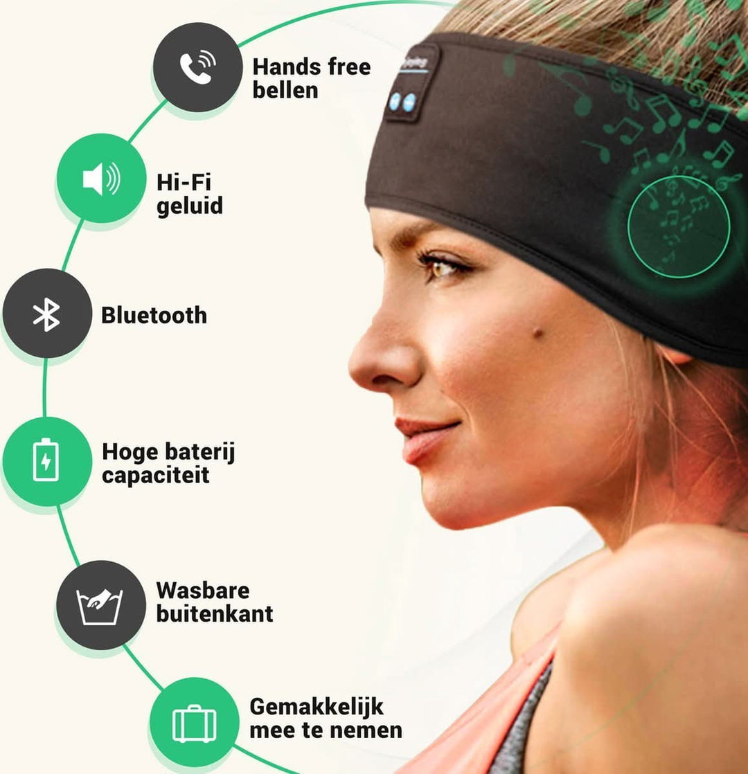 Skanto | Smart Bluetooth Søvnband for Dyp Søvn & Avslapning