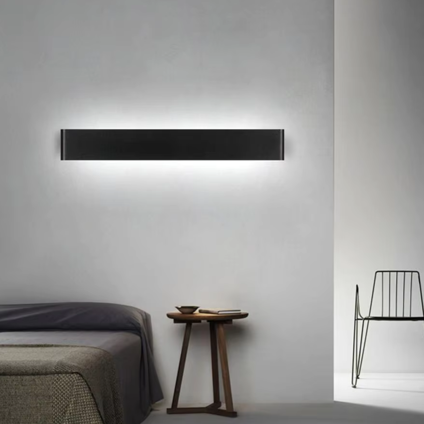 Skanto | Nordisk LED Vegglampe - Moderne Børstet Aluminum Innendørs Vegglampe