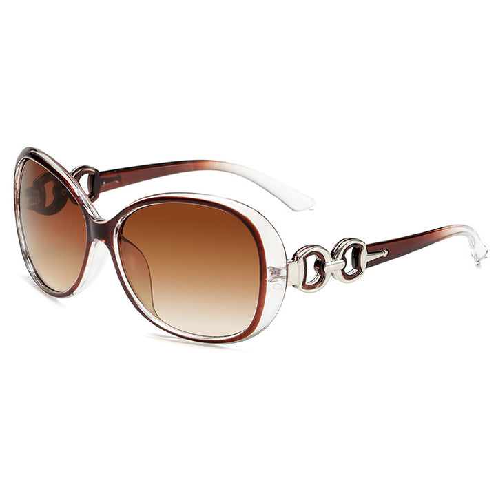 Dame luksuriøs oversized solbrille med elegant design Skanto