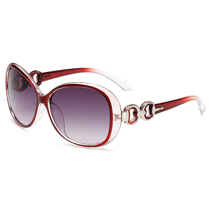 Dame luksuriøs oversized solbrille med elegant design Skanto