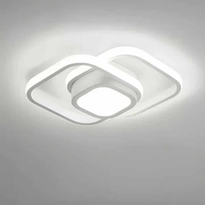 Moderne LED Taklampe med Dobbelt Ringdesign - Twilight Rings | Skanto