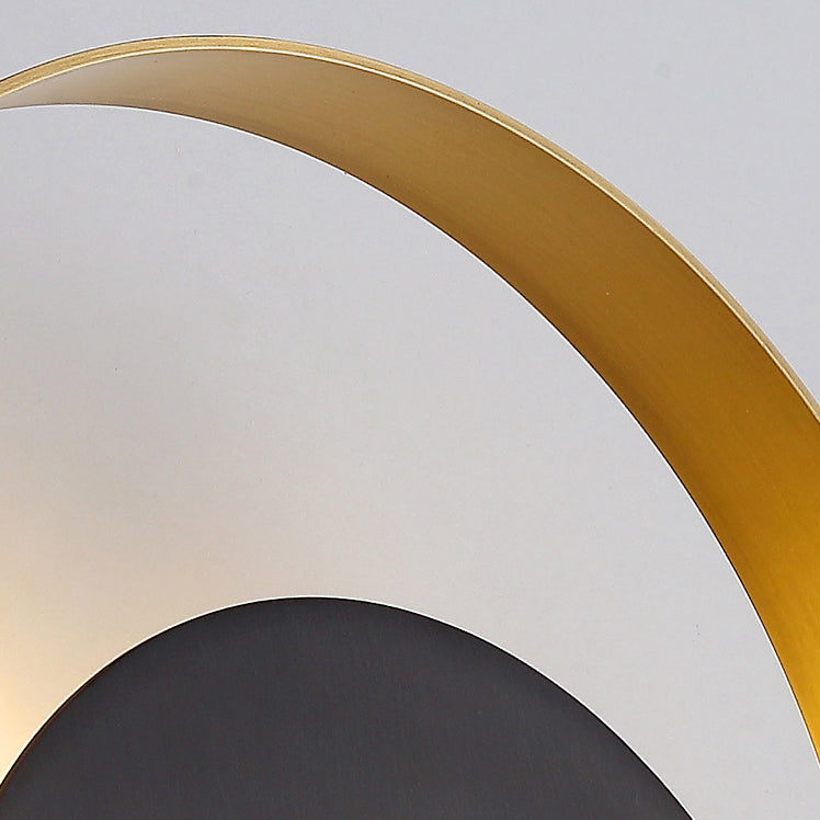 Skanto | Moderne Minimalistisk Jern Sirkel Ring 1-Lyskilde Vegglampe For Soverom