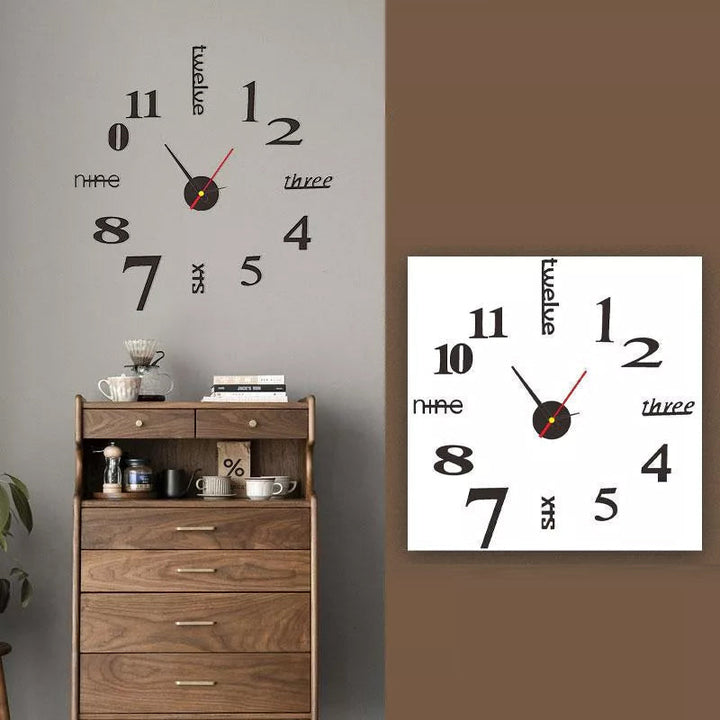 DIY Moderne stansfri veggklokke | Skanto