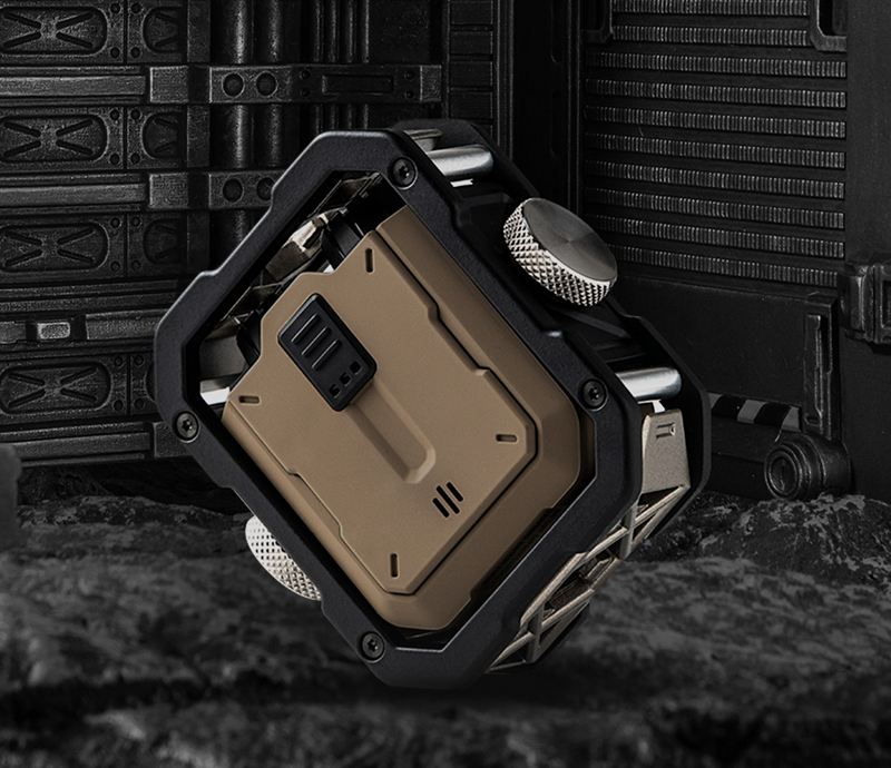 Skanto | Mekanisk Invasjon - Super Core Gold Mecha Stil True Wireless Bluetooth Ørepropper