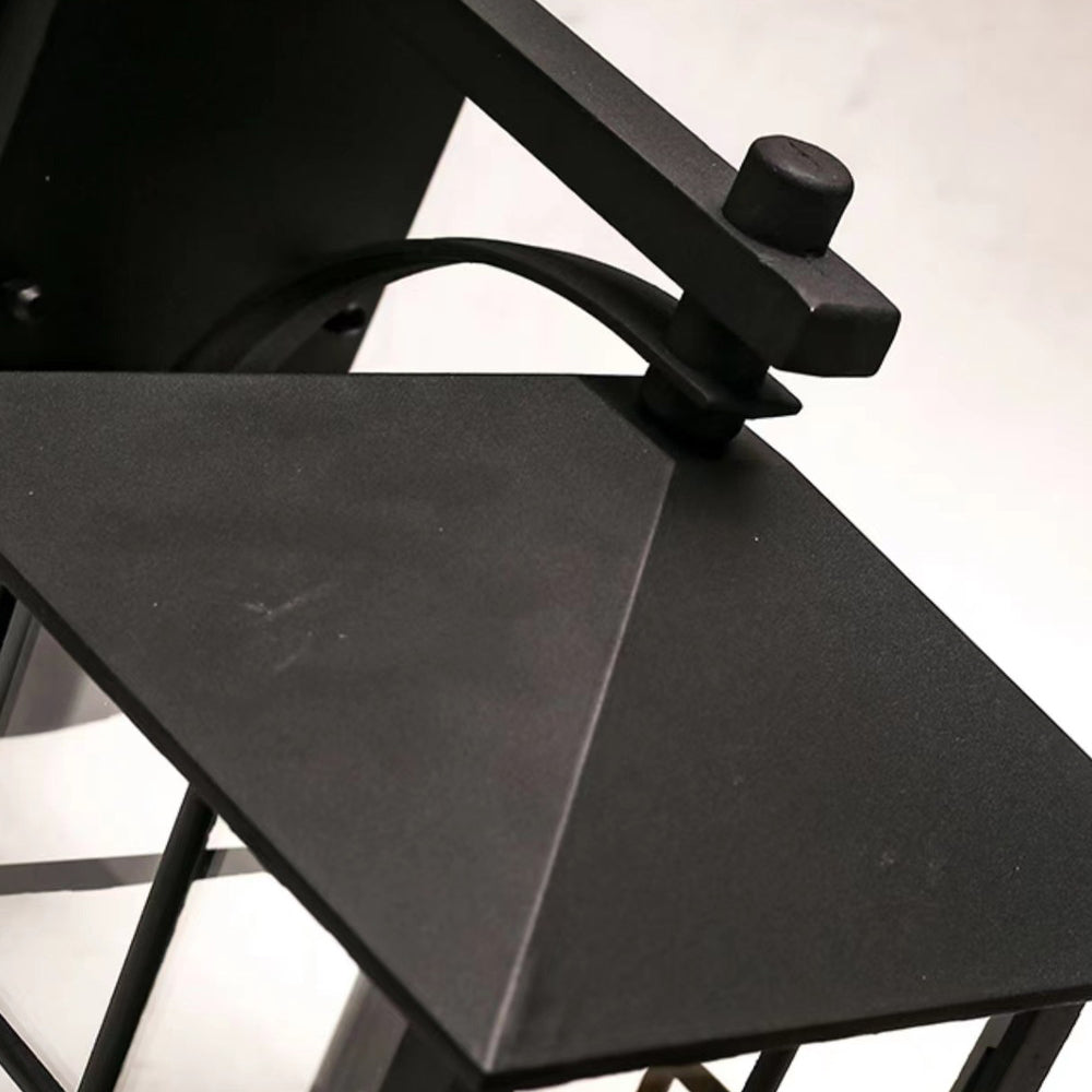 Moderne Enkelhet Vanntett Aluminium Kvadratisk Glass Skjerm 1-Lys Vegglampe For Utendørs Patio | Skanto