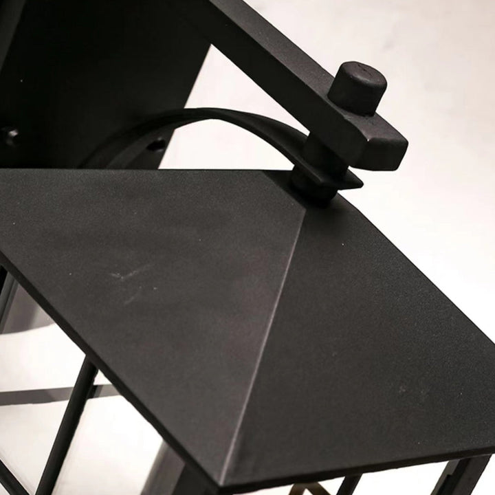 Moderne Enkelhet Vanntett Aluminium Kvadratisk Glass Skjerm 1-Lys Vegglampe For Utendørs Patio | Skanto