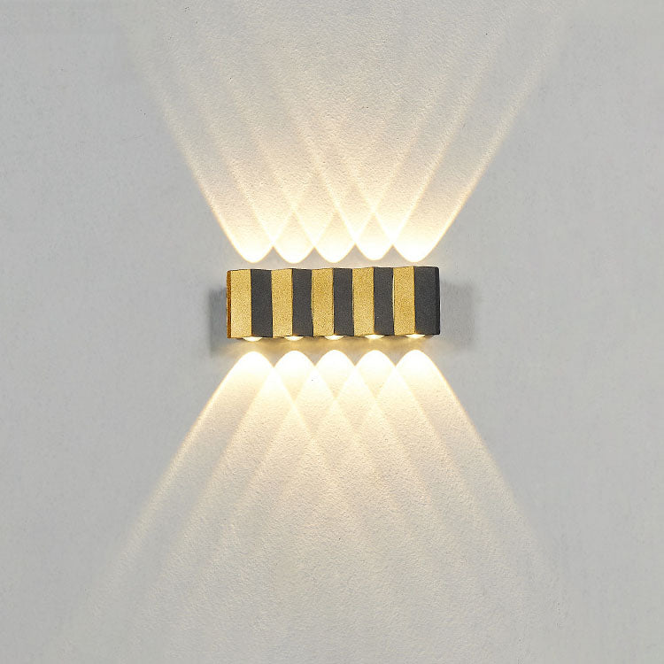 Skanto | Moderne Lys Luksus Gyldent Aluminium Utendørs Vanntett Terrasse LED Vegglampe