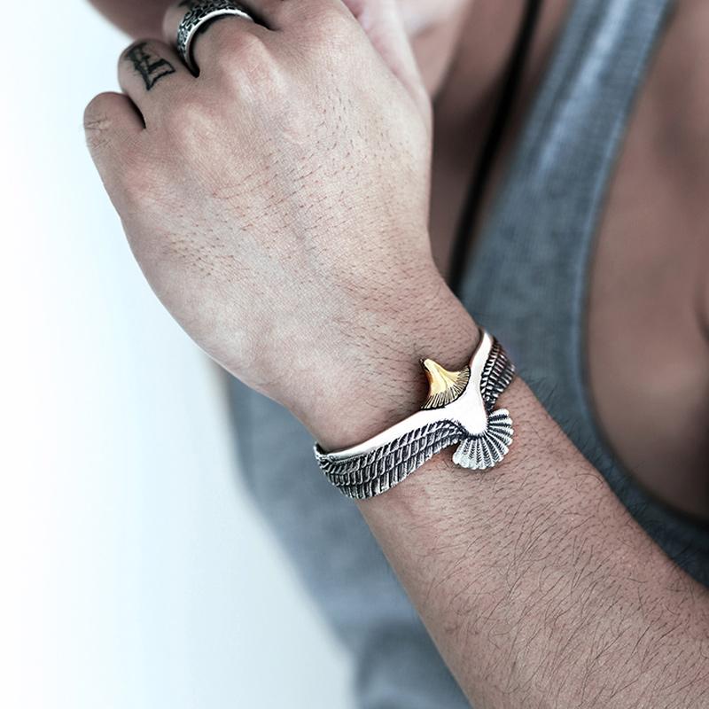 Skanto | Sølv ørn armbånd