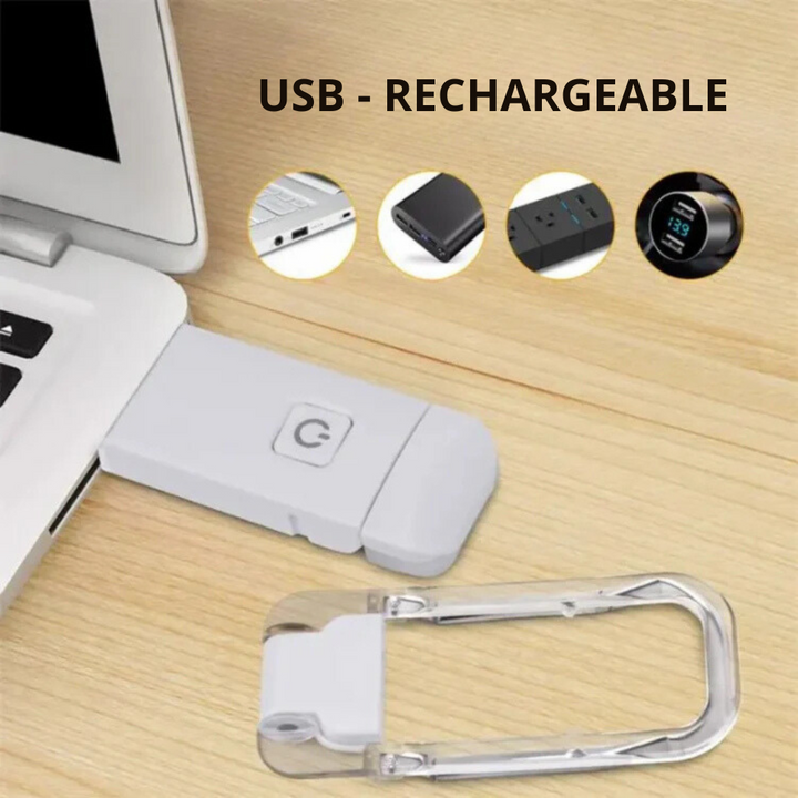 Skanto | Bokleselys - Justerbart LED klipslys med oppladbart batteri, USB-drevet for lesing i sengen, best for bokorme og barn
