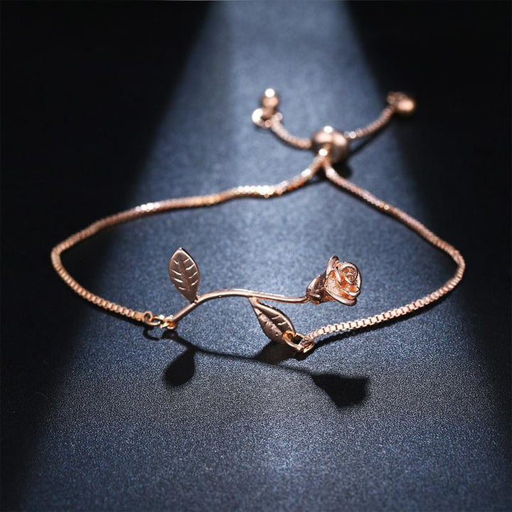 Skanto | Rose Blomst Charm Armbånd