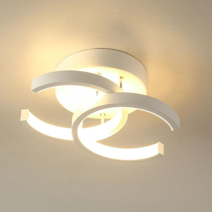 Skanto | Taklampe med LED svart metallramme