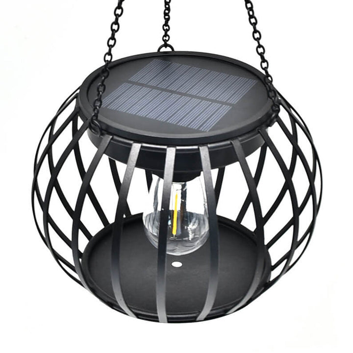 Solcelle Gresskar Lantern Design LED Utendørs Henge Dekorativt Lys | Skanto