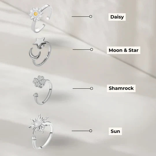 Skanto | CalmRing Nua - Stylish Ring for Stress and Anxiety