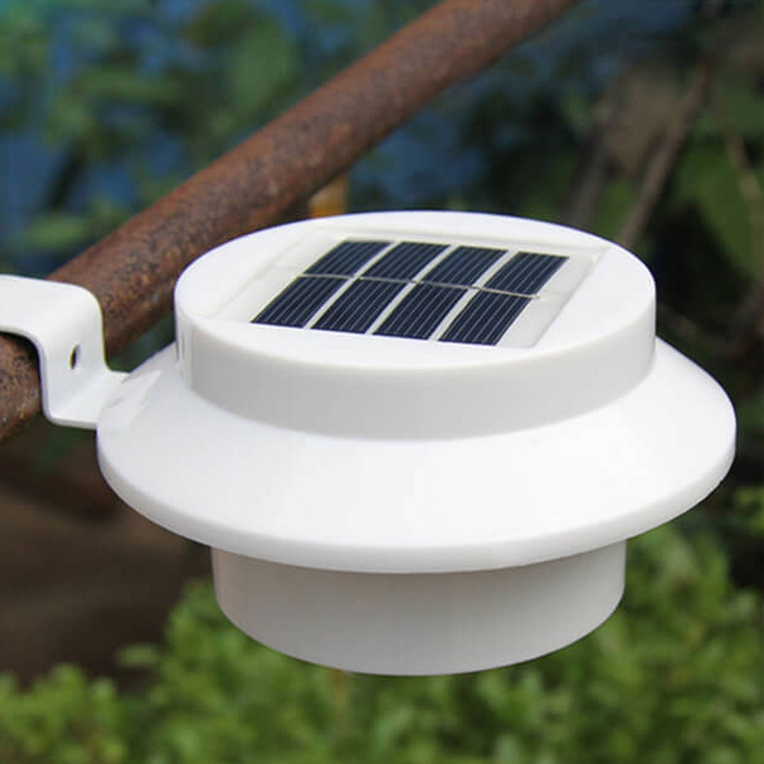 Solcelledrevet LED-vegglampe for utendørs bruk, vanntett, for gjerde og vegg