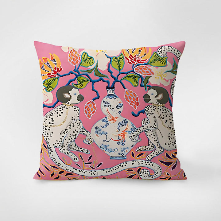 Skanto | Zebra Tapestry Fringed Putetrekk