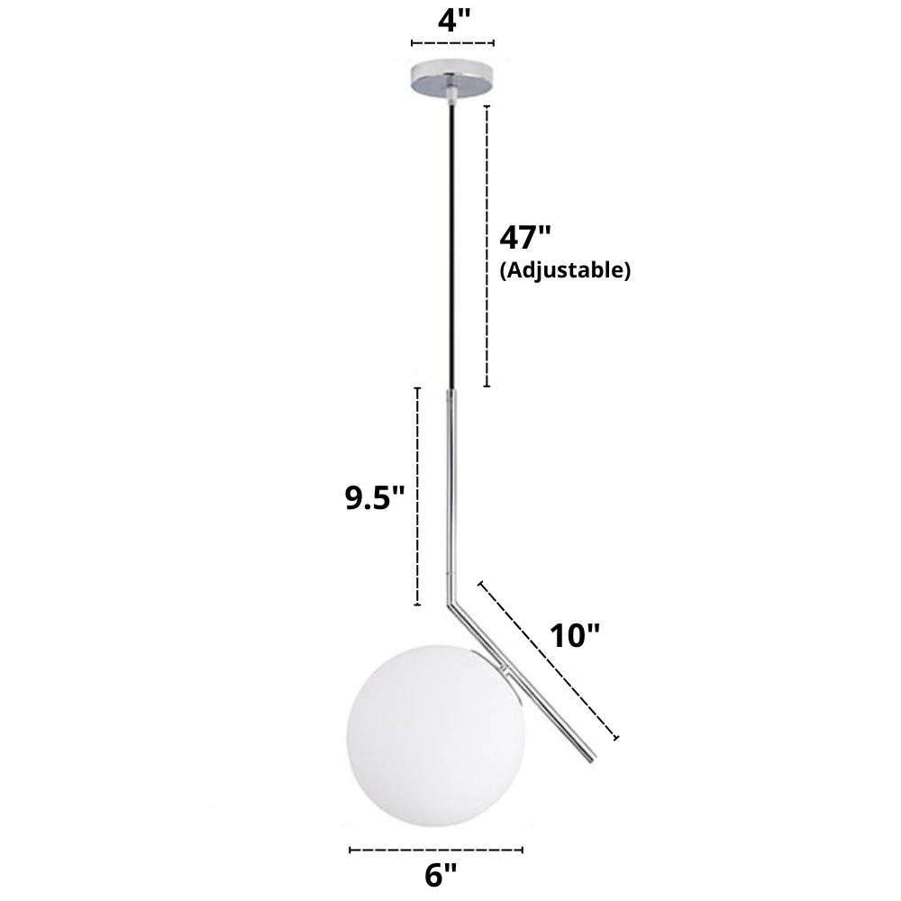 Nordic glass pendant lights