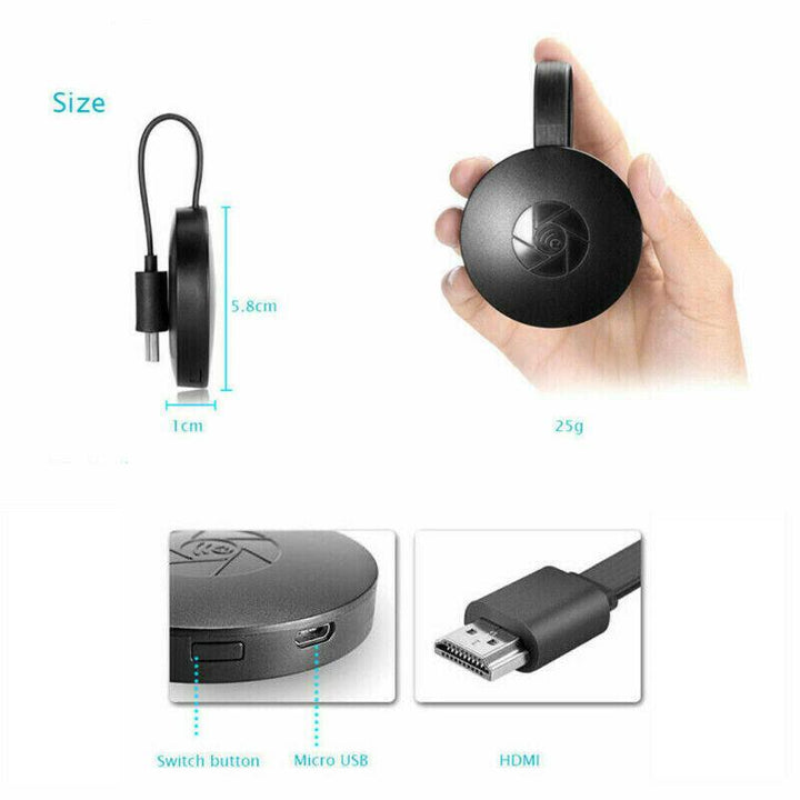 Skanto | Bærbar trådløs 1080P skjerm HDMI TV-mottaker