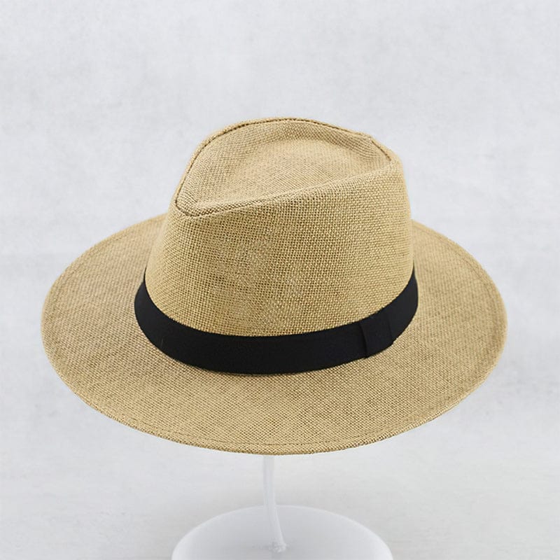 Skanto | Klassisk Lett Håndlaget Panama Hatt – 100% Palm Strå, Ekvadorisk Håndverk