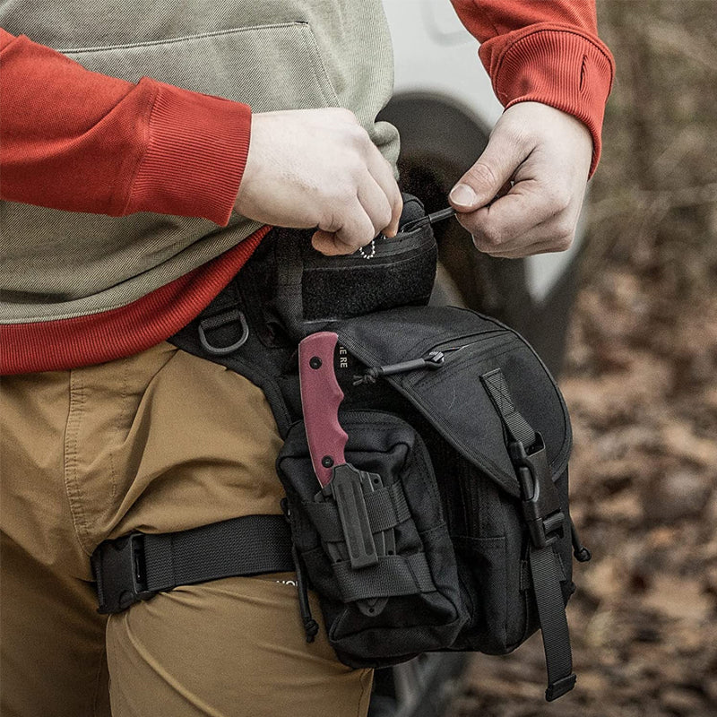 Skanto | Nylon Vanntett Menn Taktisk Livbånd Leg Travel Belt Bag