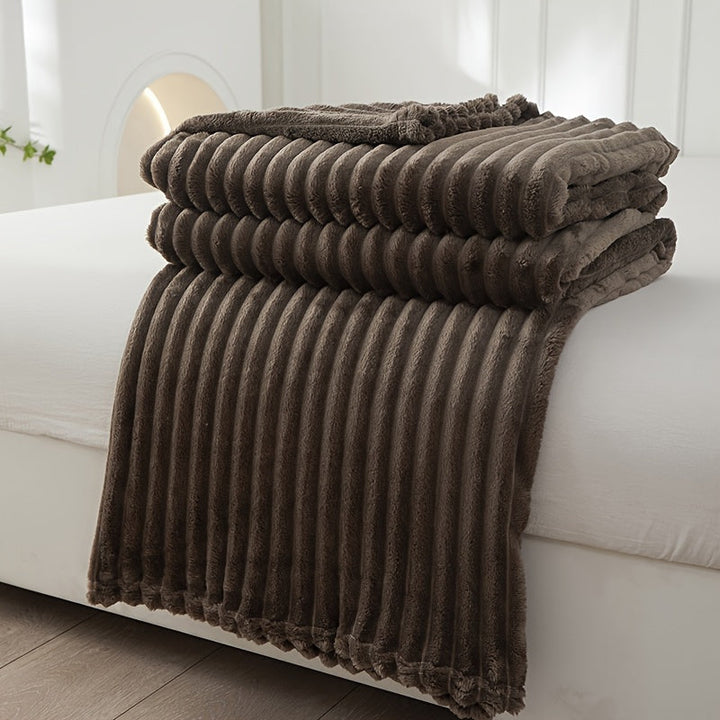 Skanto | Soft Plush Blanket with Rib Pattern