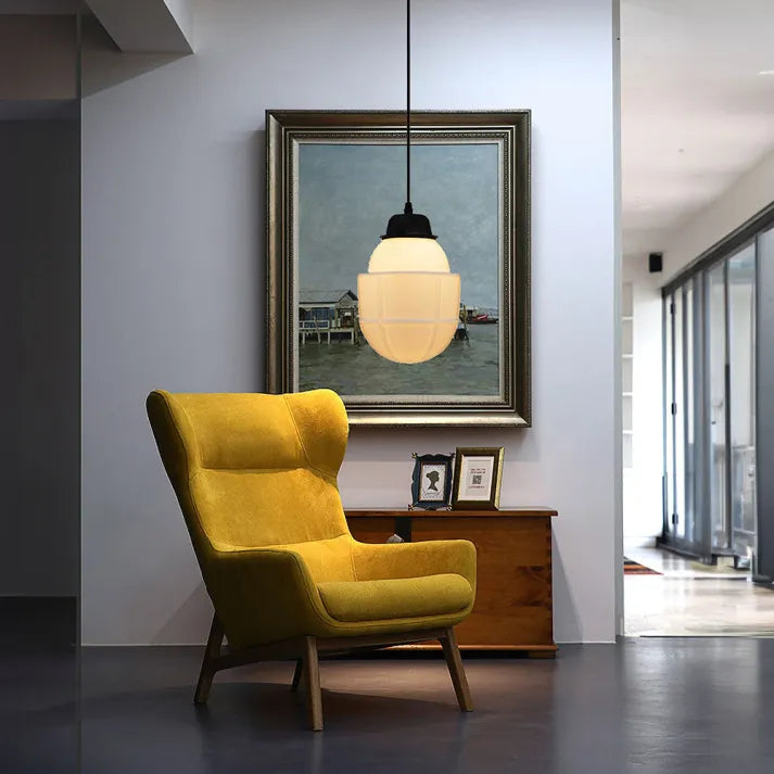 LumiNéo – Modern Geometrisk Oppheng i Frostet Glass