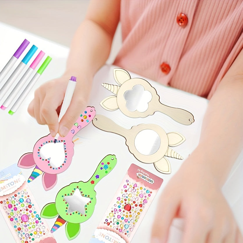 Skanto | WhimsyReflections - DIY Enhjørning Speil med Håndmalt Design