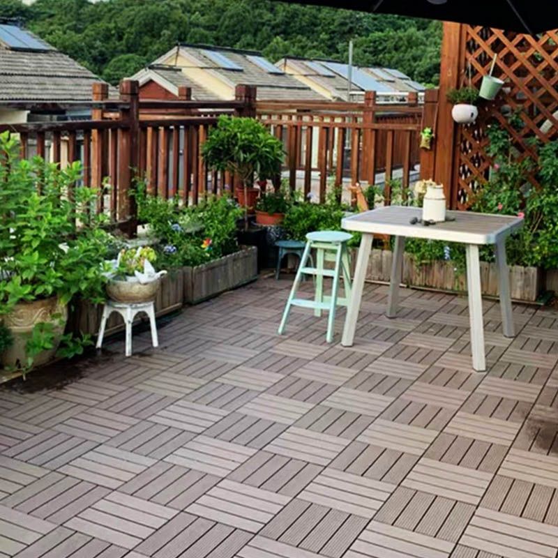 Klassiske trefliser til hageterrassegulv