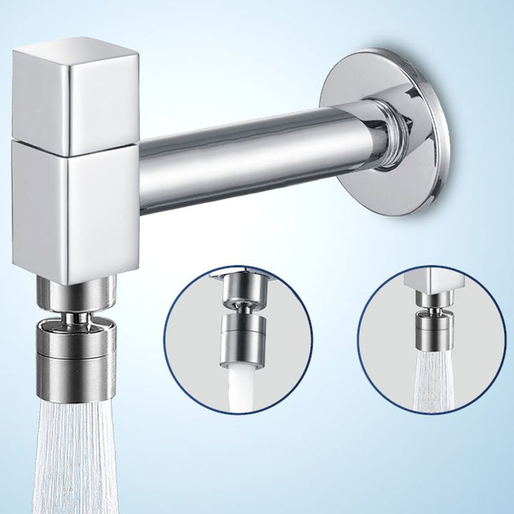 Industrie Veggmontert Baderomskran Håndtak Solid Messing Tilkobling