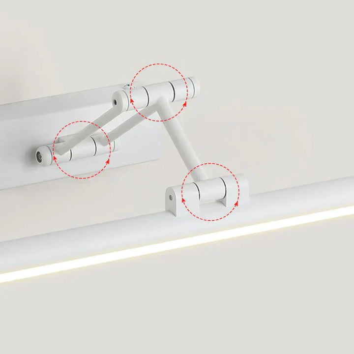 Minimalistisk LED Vegglampe Svart/Hvit – Modern Metallampe for Bad og Innendørs Bruk | Skanto