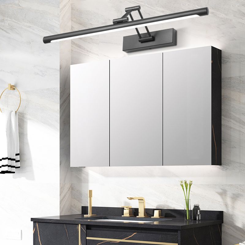 Minimalistisk LED Vegglampe Svart/Hvit – Modern Metallampe for Bad og Innendørs Bruk | Skanto