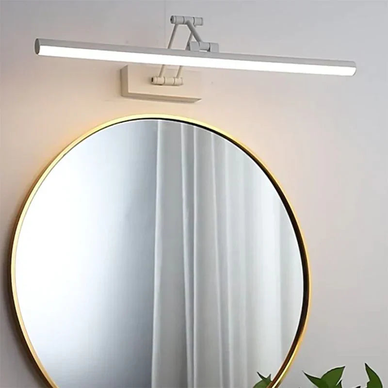 Minimalistisk LED Vegglampe Svart/Hvit – Modern Metallampe for Bad og Innendørs Bruk | Skanto