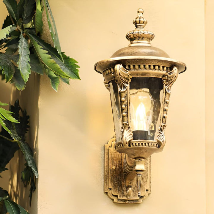 Skanto | Utendørs Vintage Glass Vegg Lantern Lys