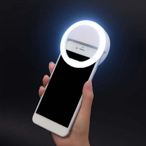 Bærbar Selfie Ring Lys - GlowSnap | Skanto