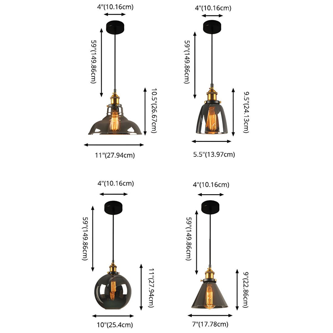 UrbanVibe Light – Pendellampe laget av amerikansk vintageglass