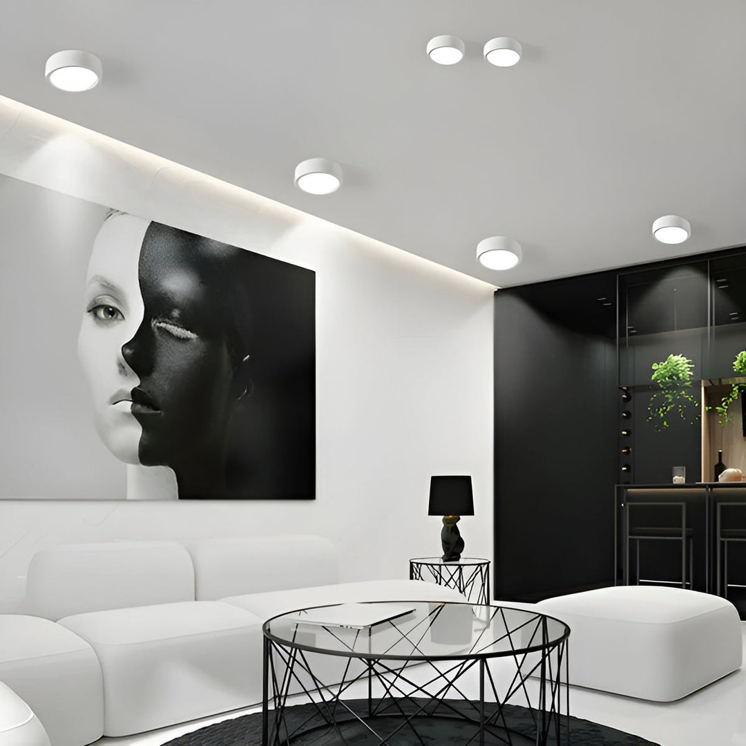Moderne LED-taklampe – rund form og varmt LED-lys | Koselig belysning for ethvert rom
