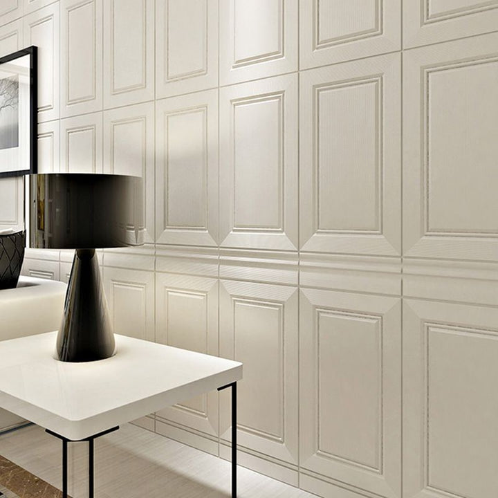 Moderne stil innvendig veggkledning, selvklebende, geometrisk teksturert veggbelegg