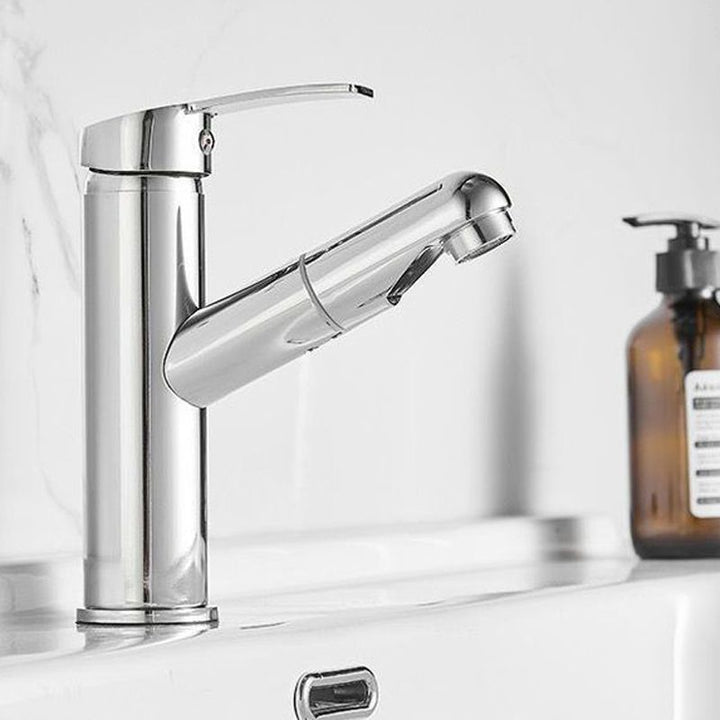 Skanto | Moderne Design Badkran Enkelt Håndtak Blandebatteri med Vannslange