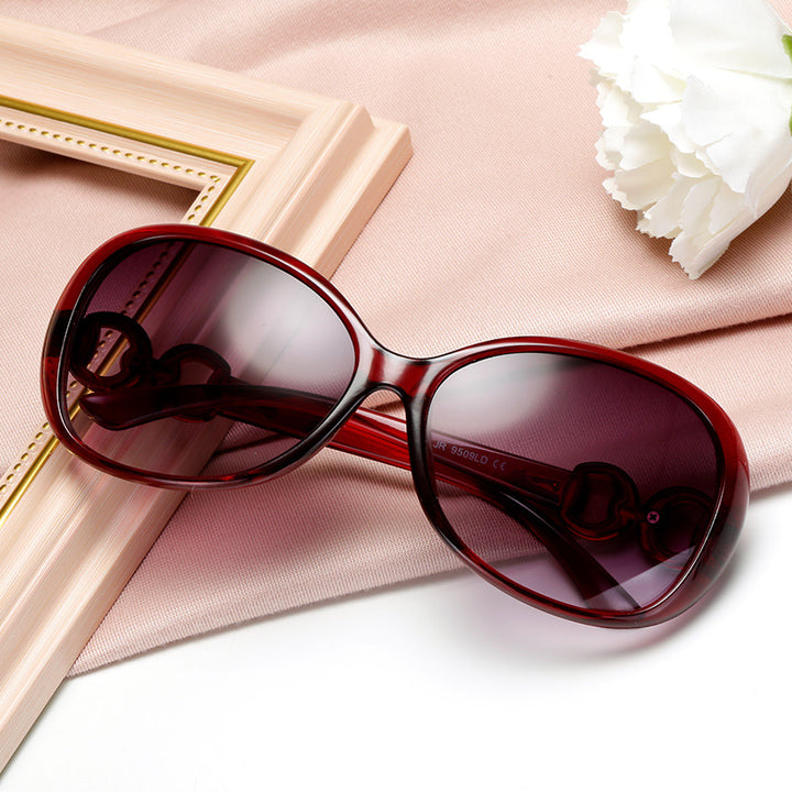 Dame luksuriøs oversized solbrille med elegant design Skanto