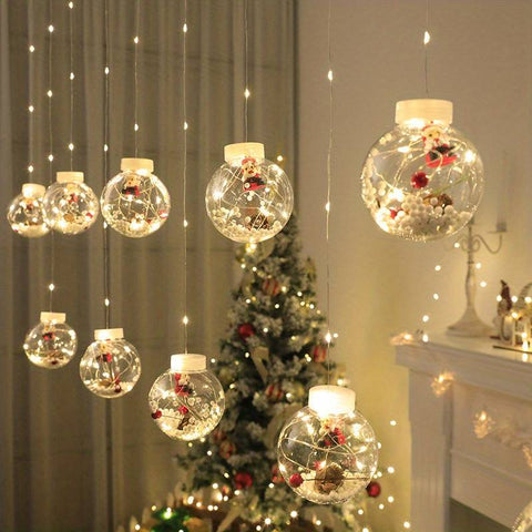 Skanto | GlowBliss - Glitrende LED lyskjede med bobler for festlige juledekorasjoner