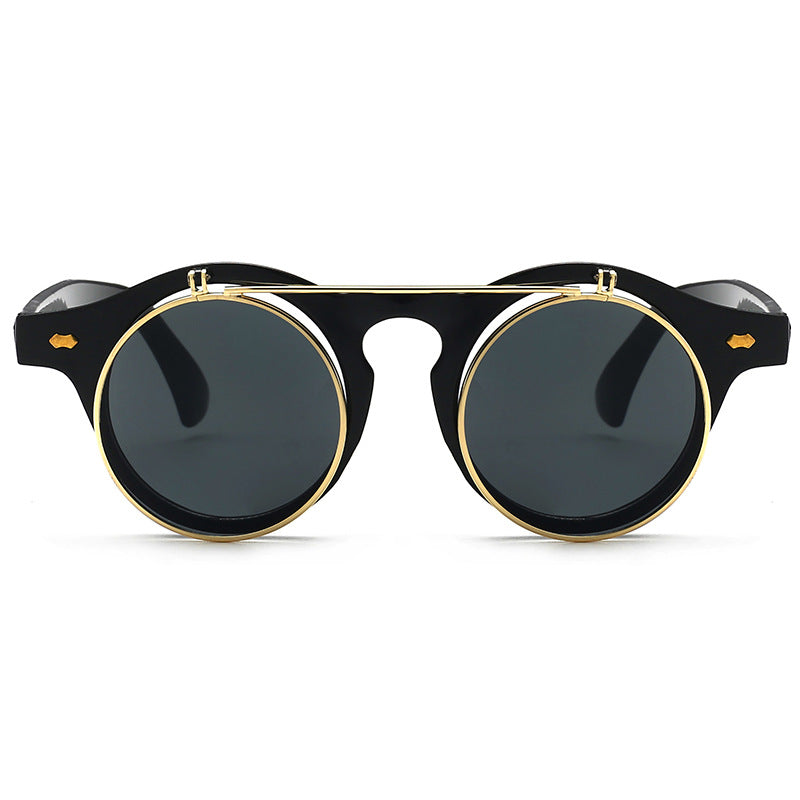 Dame elegant solbrille med dobbelt ramme Skanto