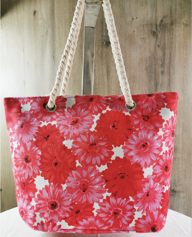 Blomsterdesign Strandveske Skanto