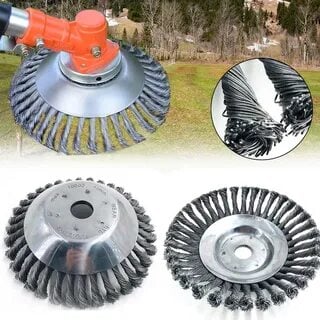 SteelTwist Ugressbørste – 360° Kantskjær i Flettet Stål (15 cm) | Skanto