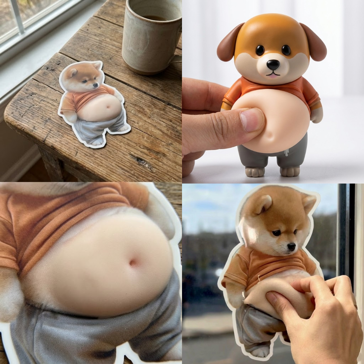Chubby Shiba Silikon Klistremerke Beskyttelse | Skanto