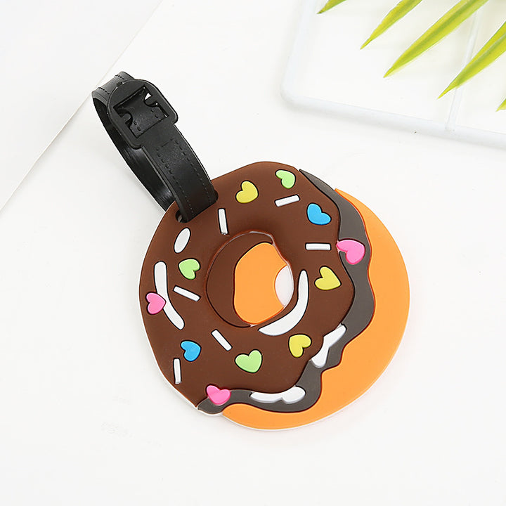 Unisex Bagasjelapp i søtt donut-design Skanto